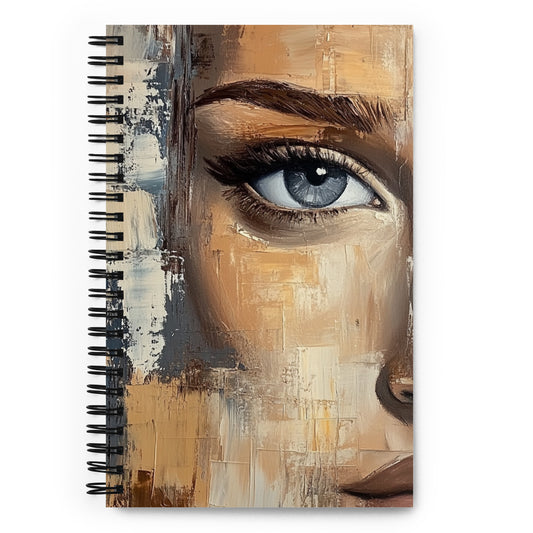 Spiral Notebook Abstract Portrait