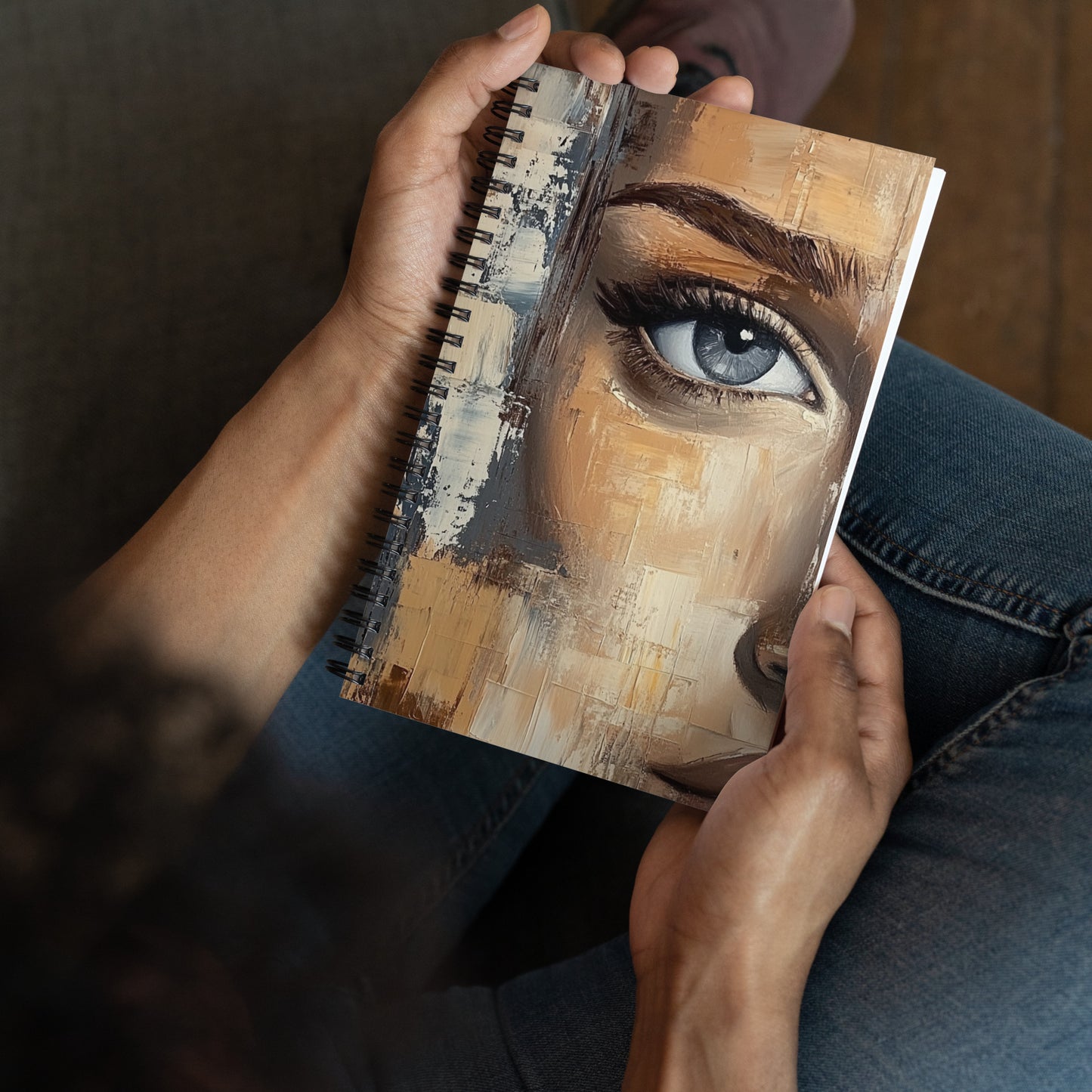 Spiral Notebook Abstract Portrait