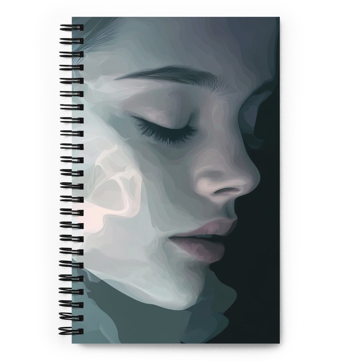 Spiral Notebook Abstract Portrait