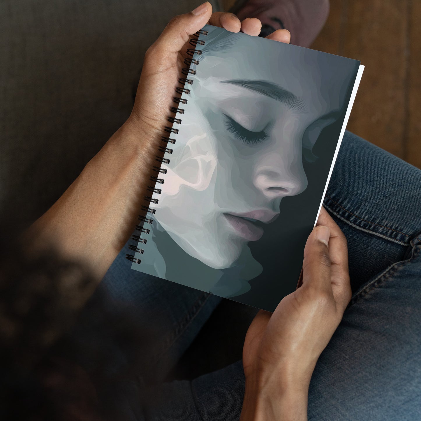 Spiral Notebook Abstract Portrait