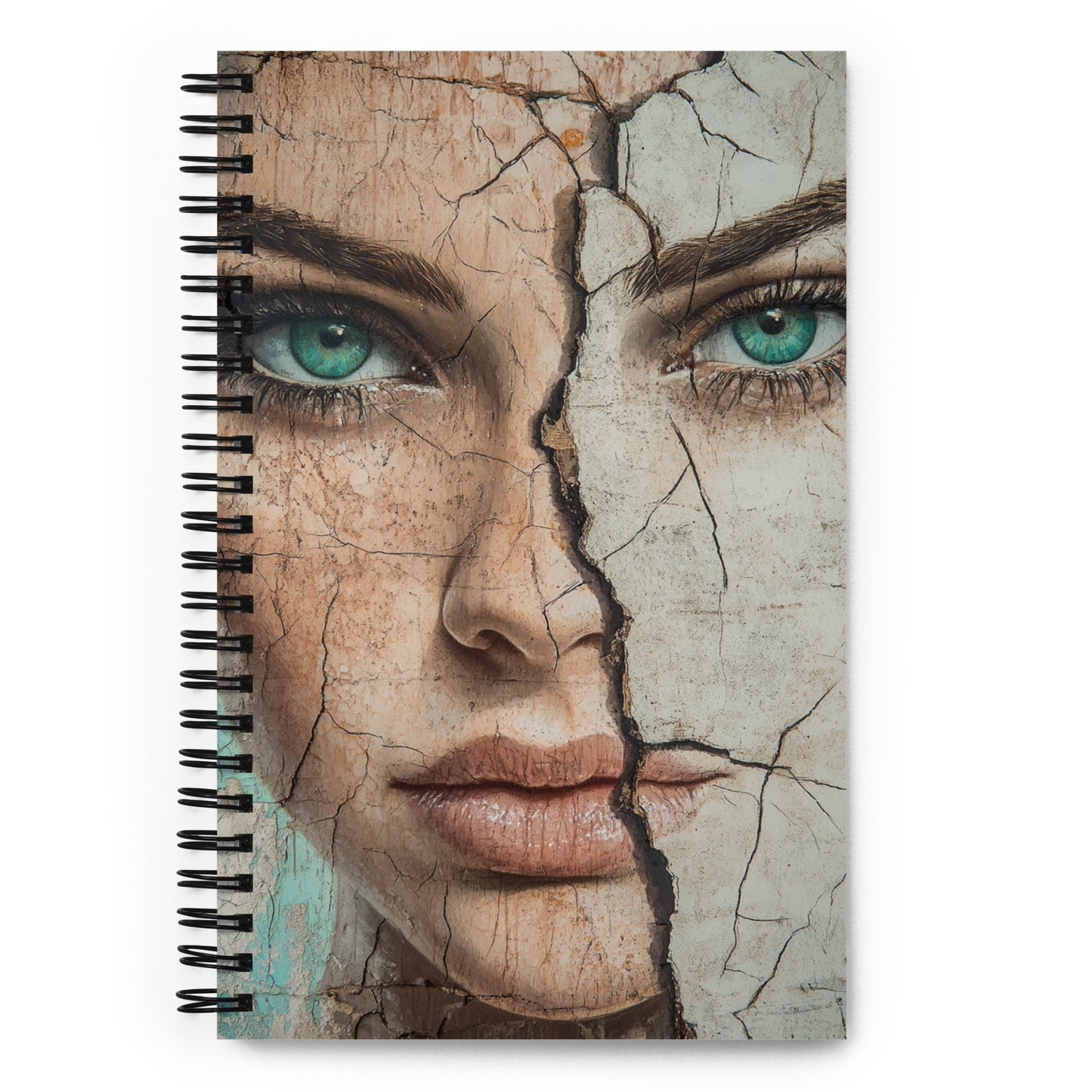 Spiral Notebook Abstract Portrait