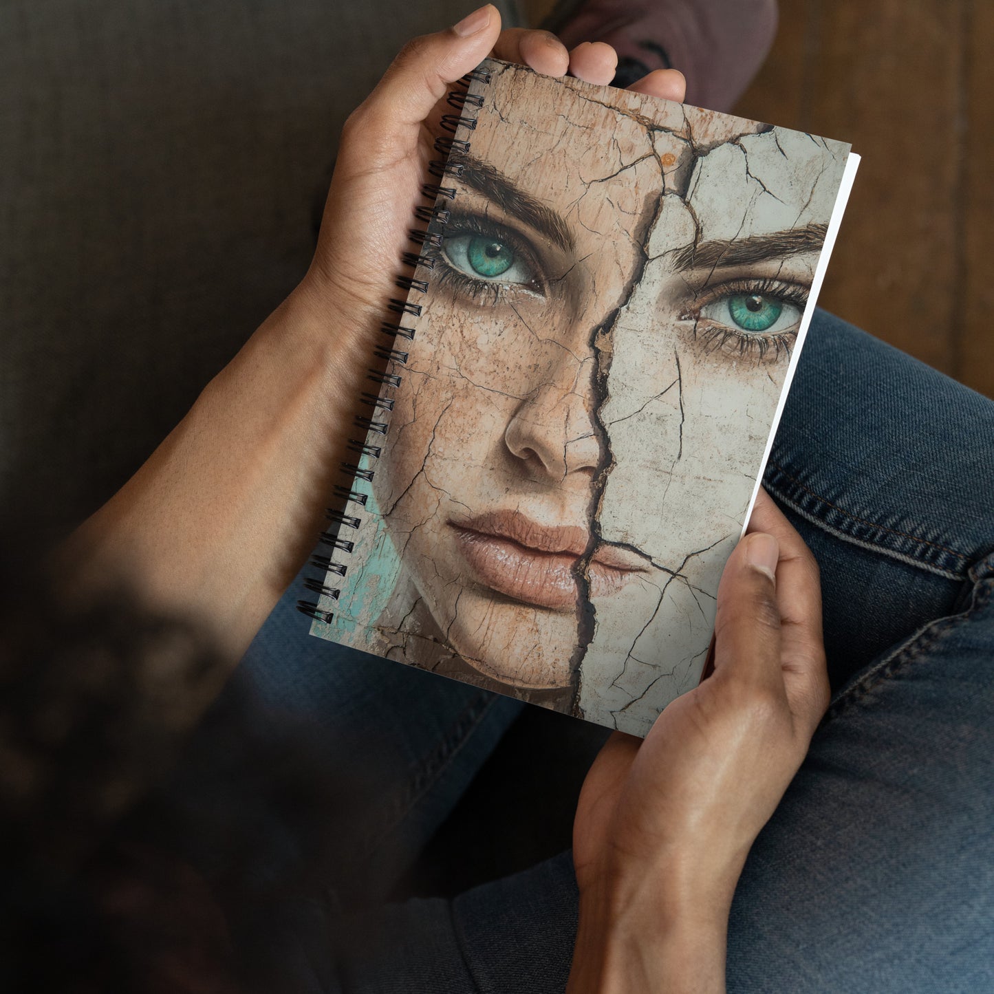 Spiral Notebook Abstract Portrait