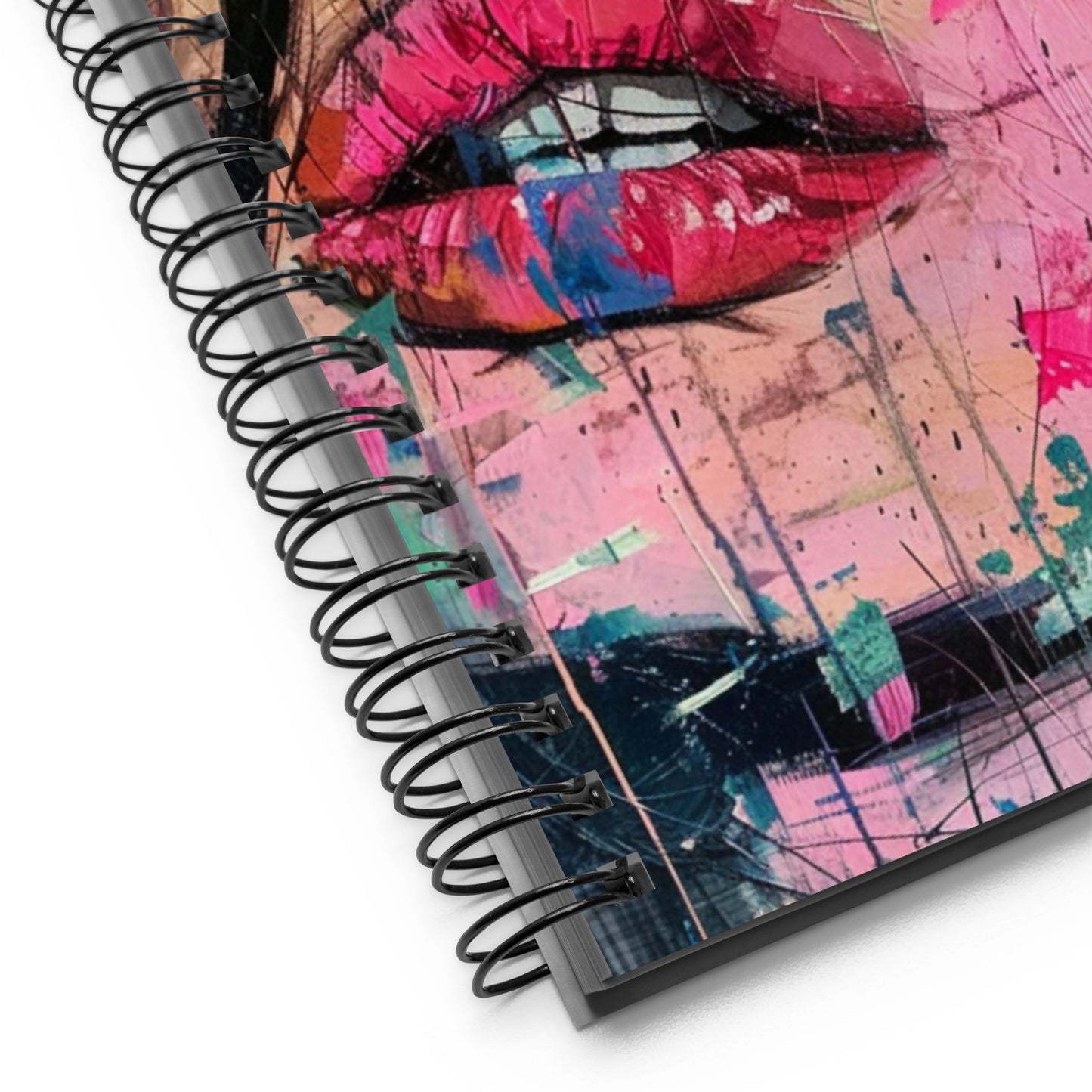 Spiral Notebook Abstract Portrait