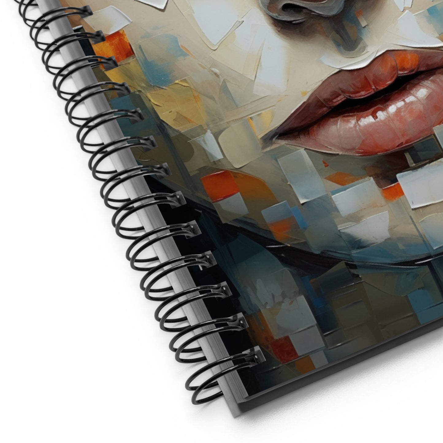 Spiral Notebook Abstract Portrait