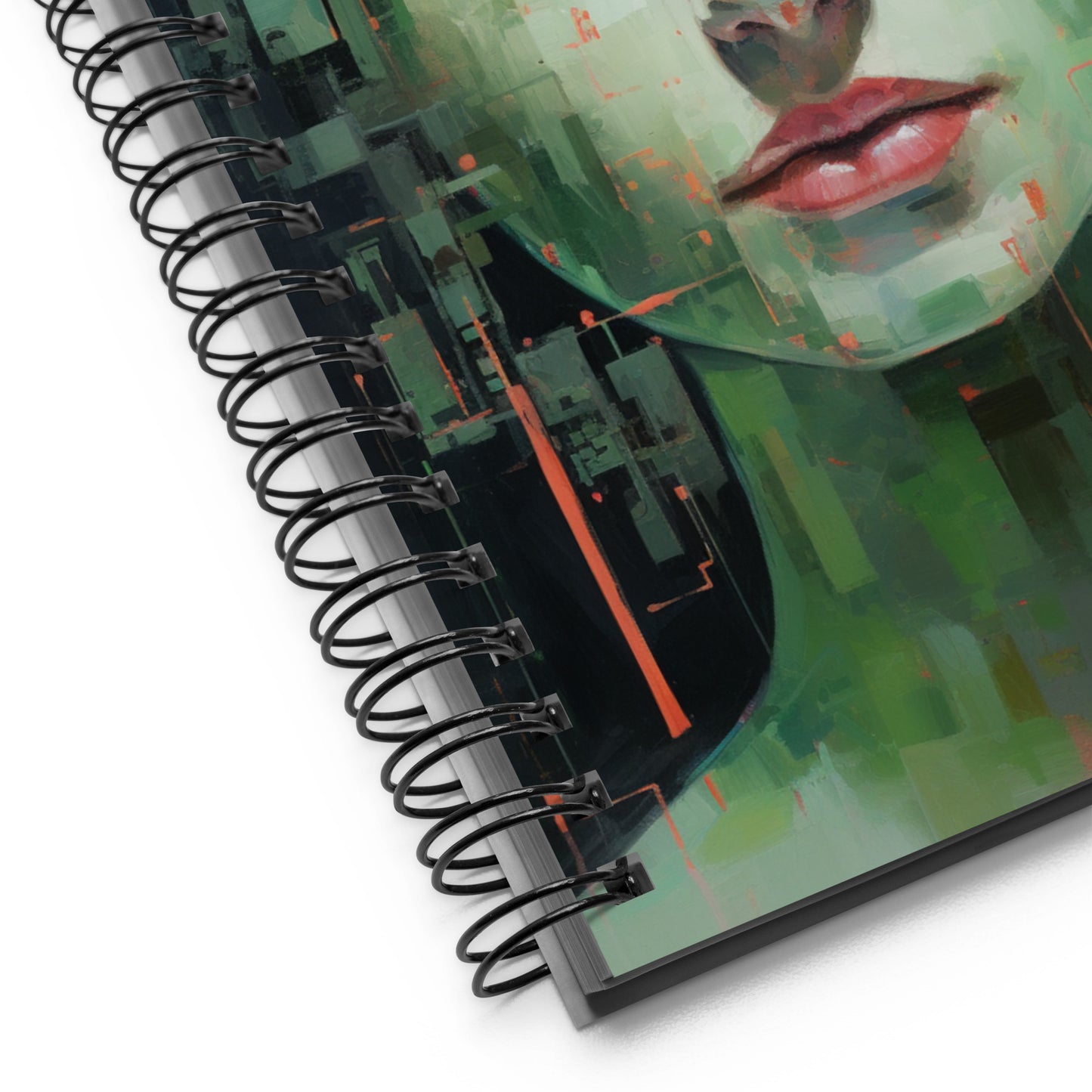 Spiral Notebook Abstract Portrait