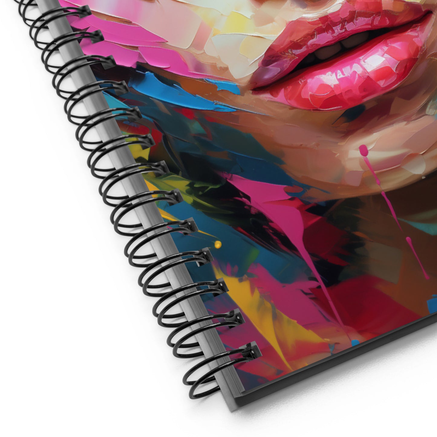 Spiral Notebook Abstract Portrait