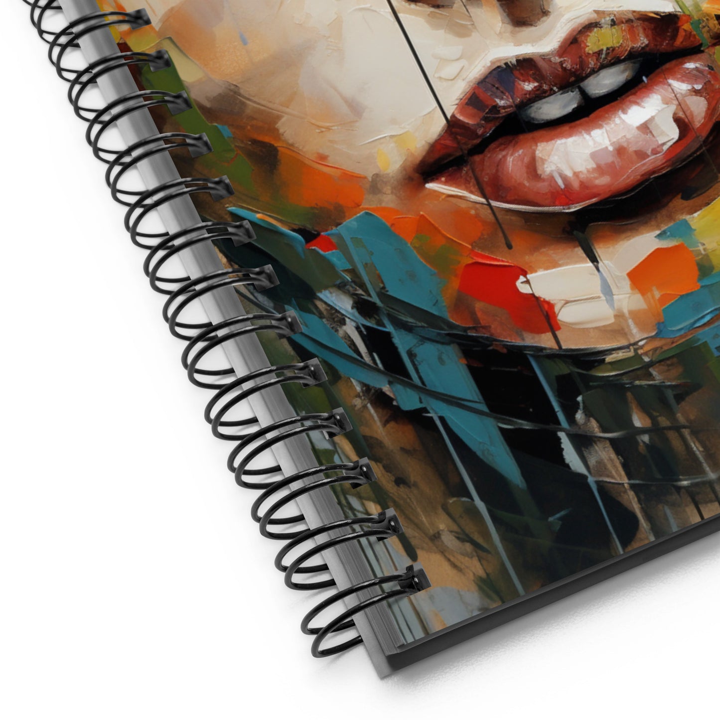 Spiral Notebook Abstract Portrait