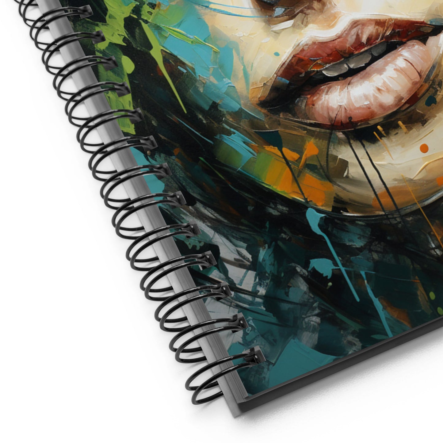 Spiral Notebook Abstract Portrait