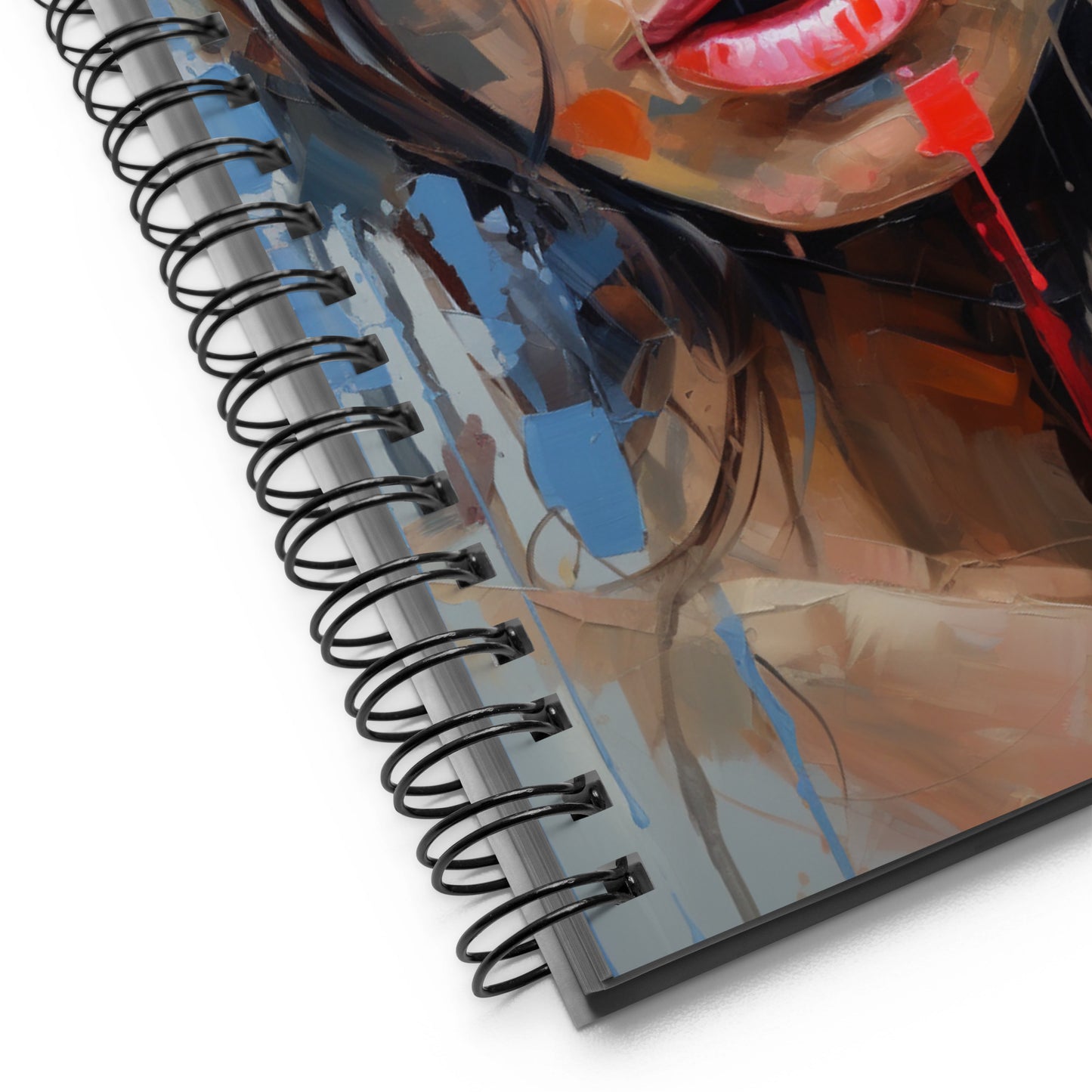 Spiral Notebook Abstract Portrait