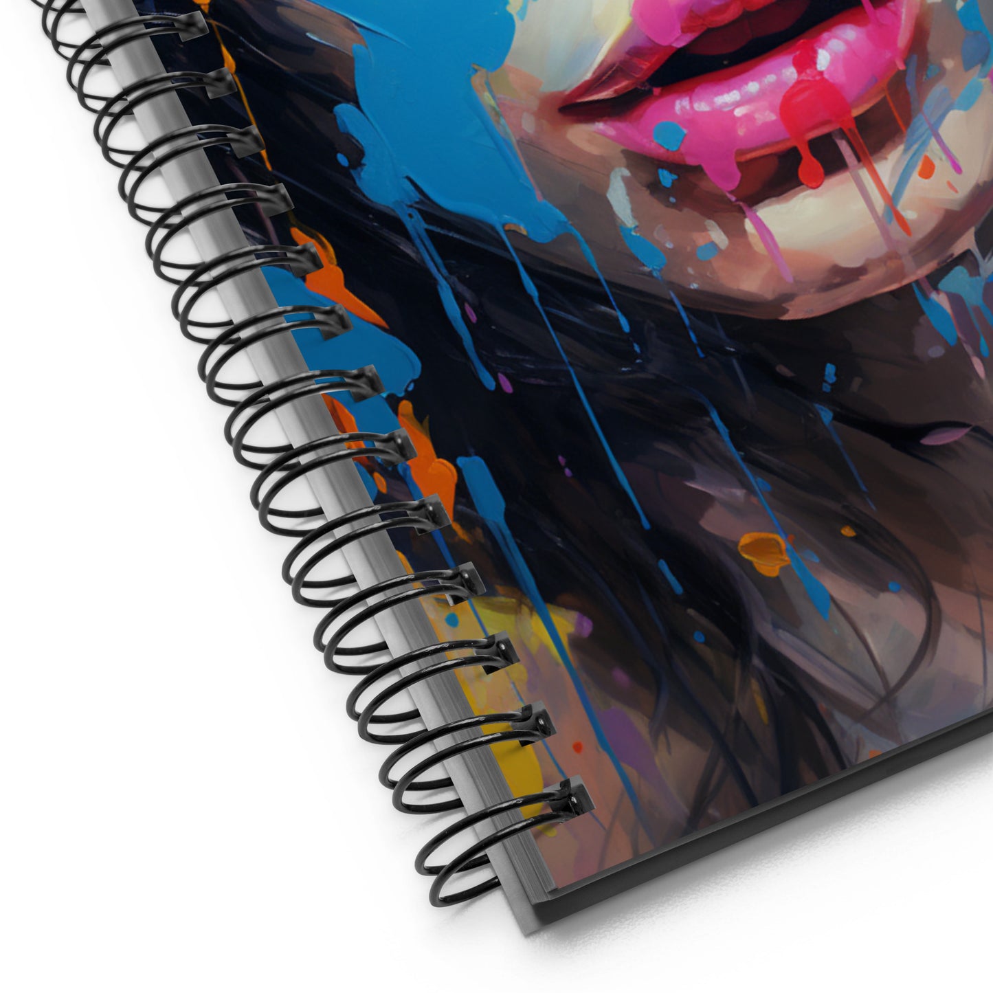 Spiral Notebook Abstract Portrait