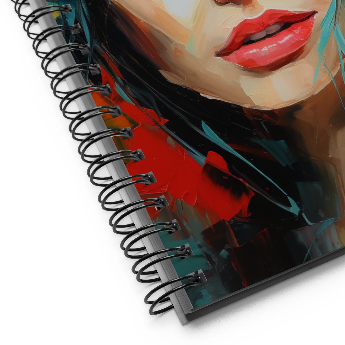 Spiral Notebook Abstract Portrait