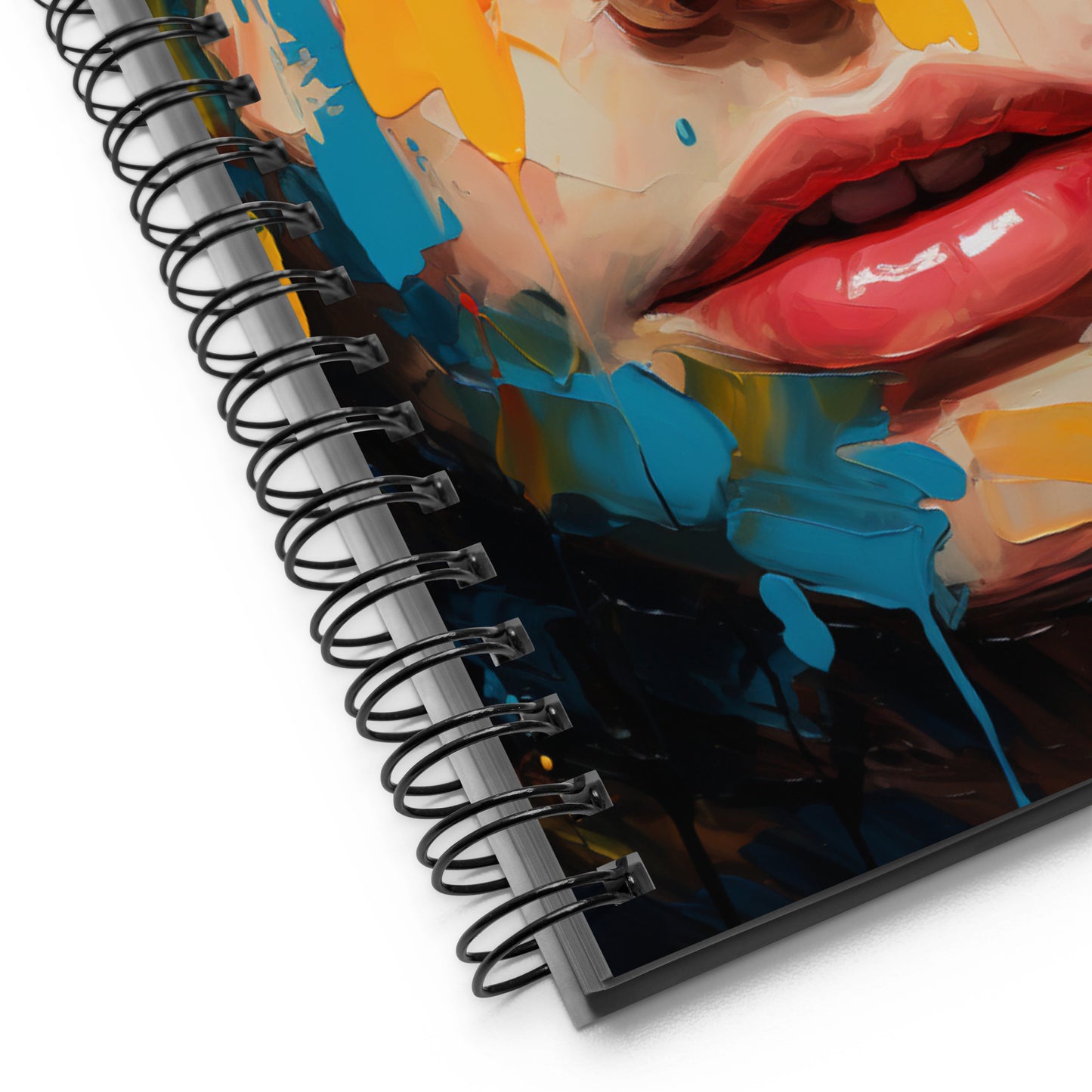 Spiral Notebook Abstract Portrait