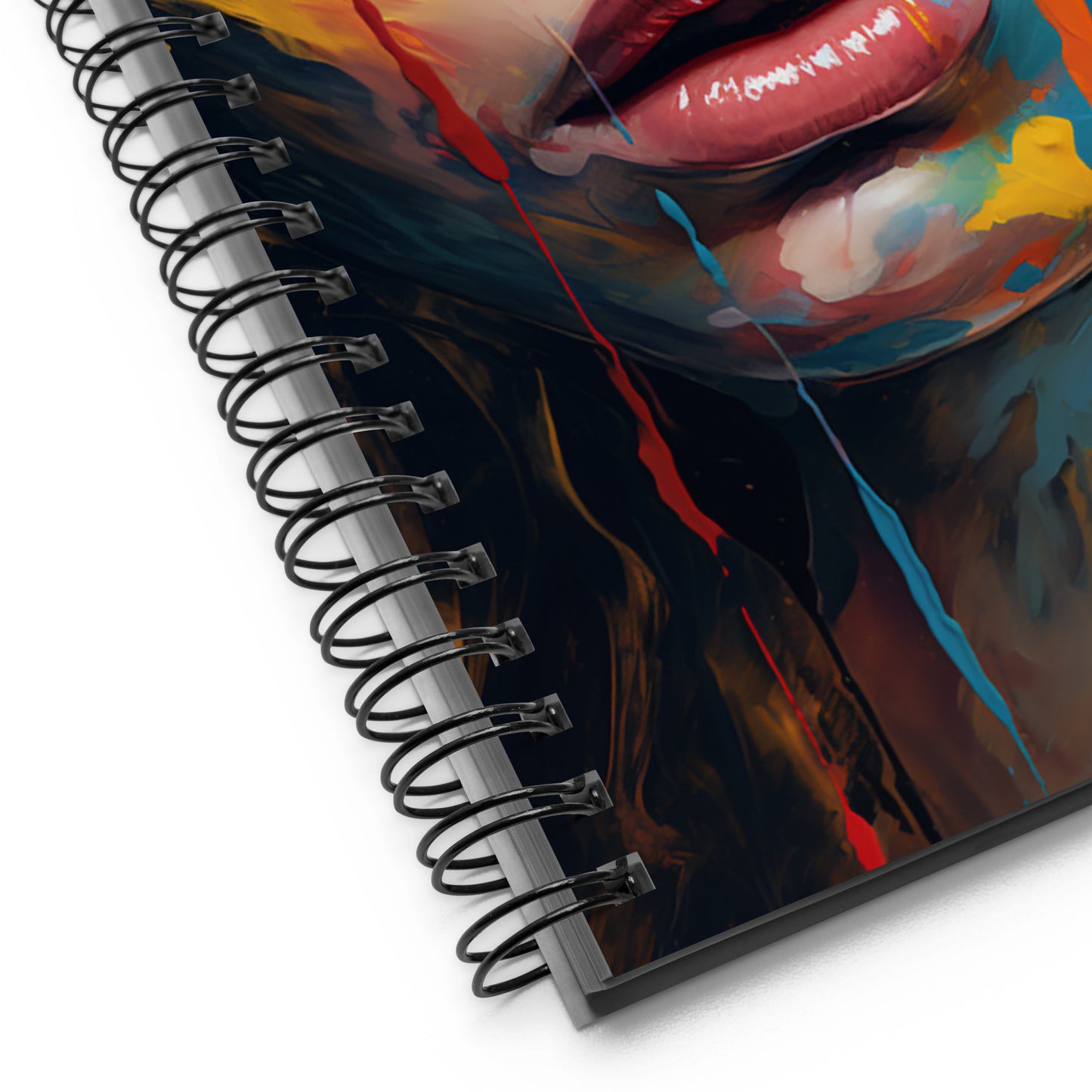 Spiral Notebook Abstract Portrait