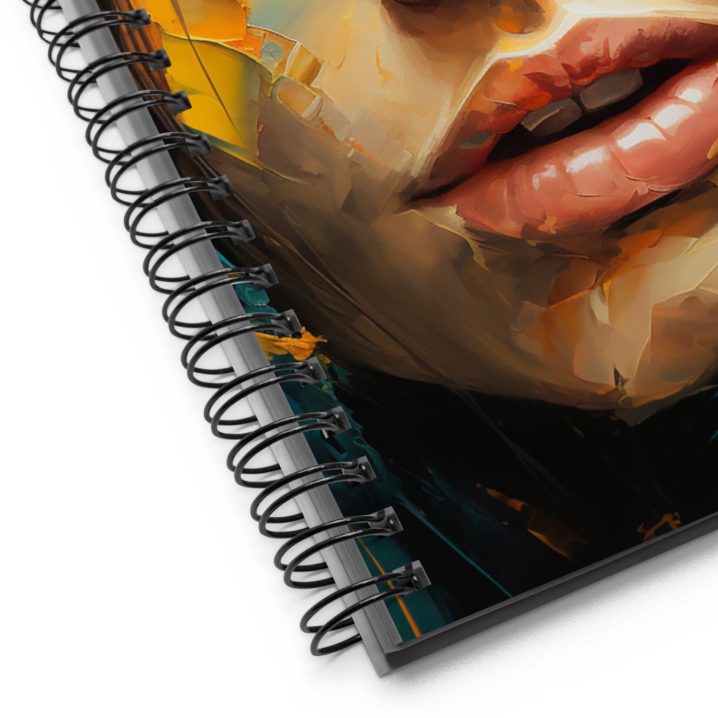 Spiral Notebook Abstract Portrait