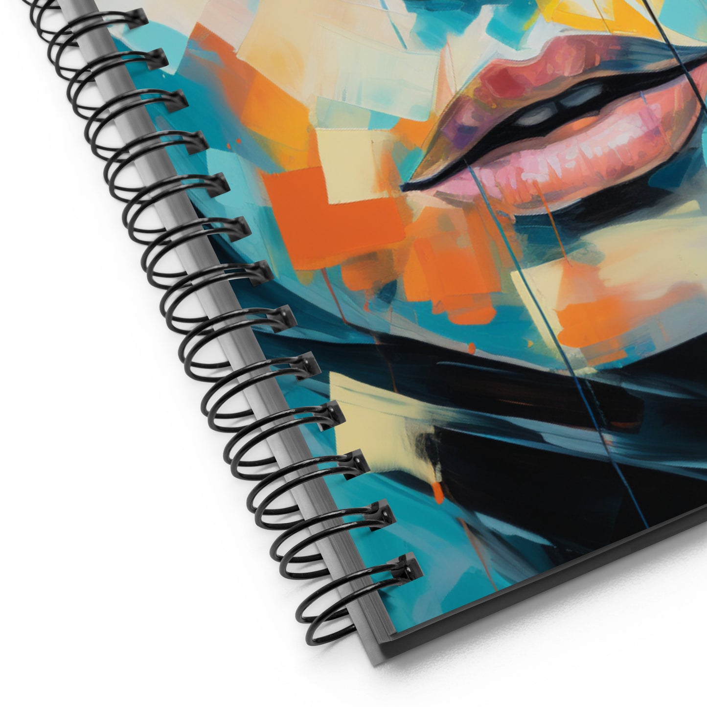 Spiral Notebook Abstract Portrait