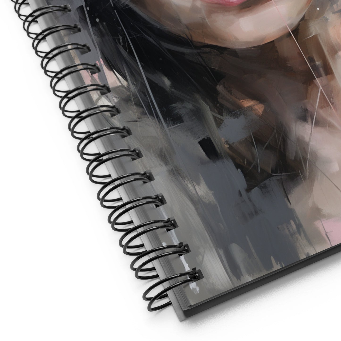 Spiral Notebook Abstract Portrait