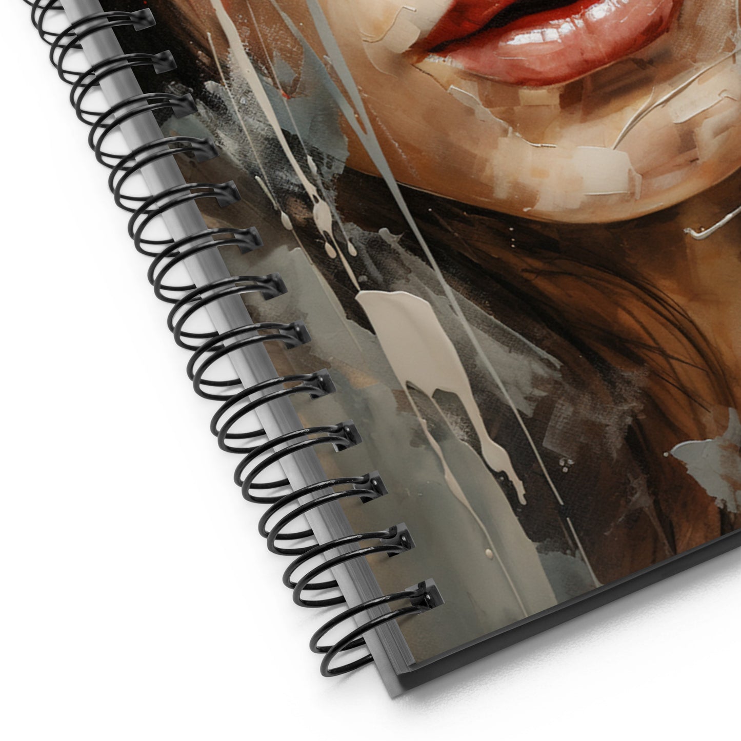 Spiral Notebook Abstract Portrait