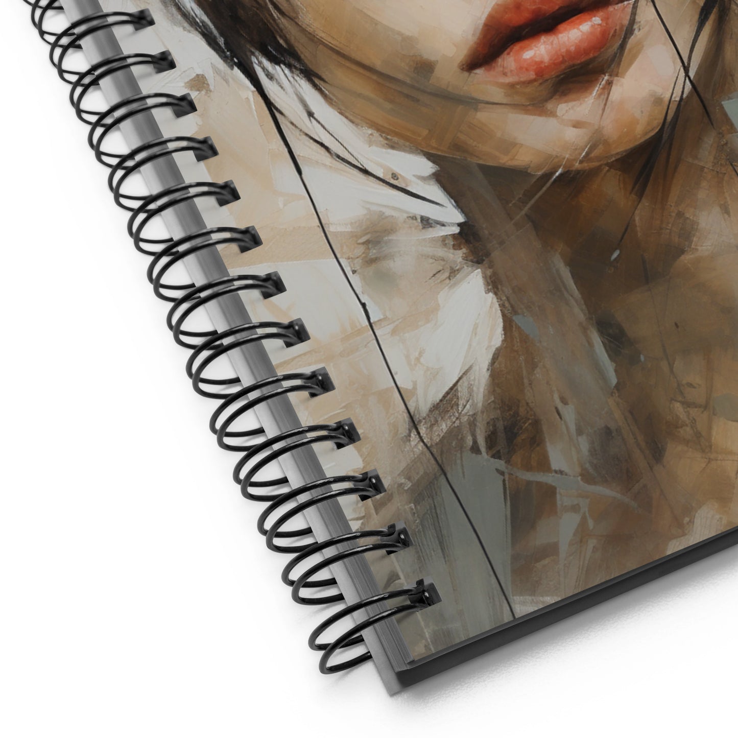 Spiral Notebook Abstract Portrait