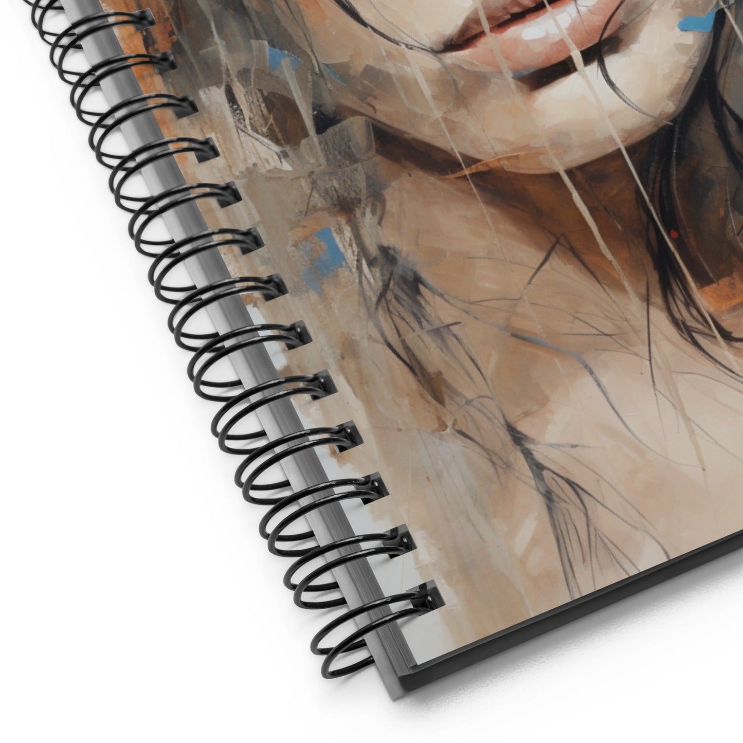 Spiral Notebook Abstract Portrait