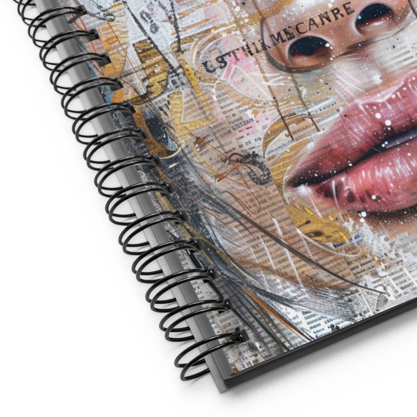 Spiral Notebook Abstract Portrait