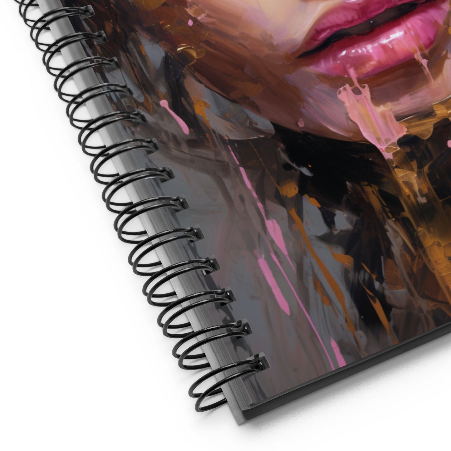 Spiral Notebook Abstract Portrait