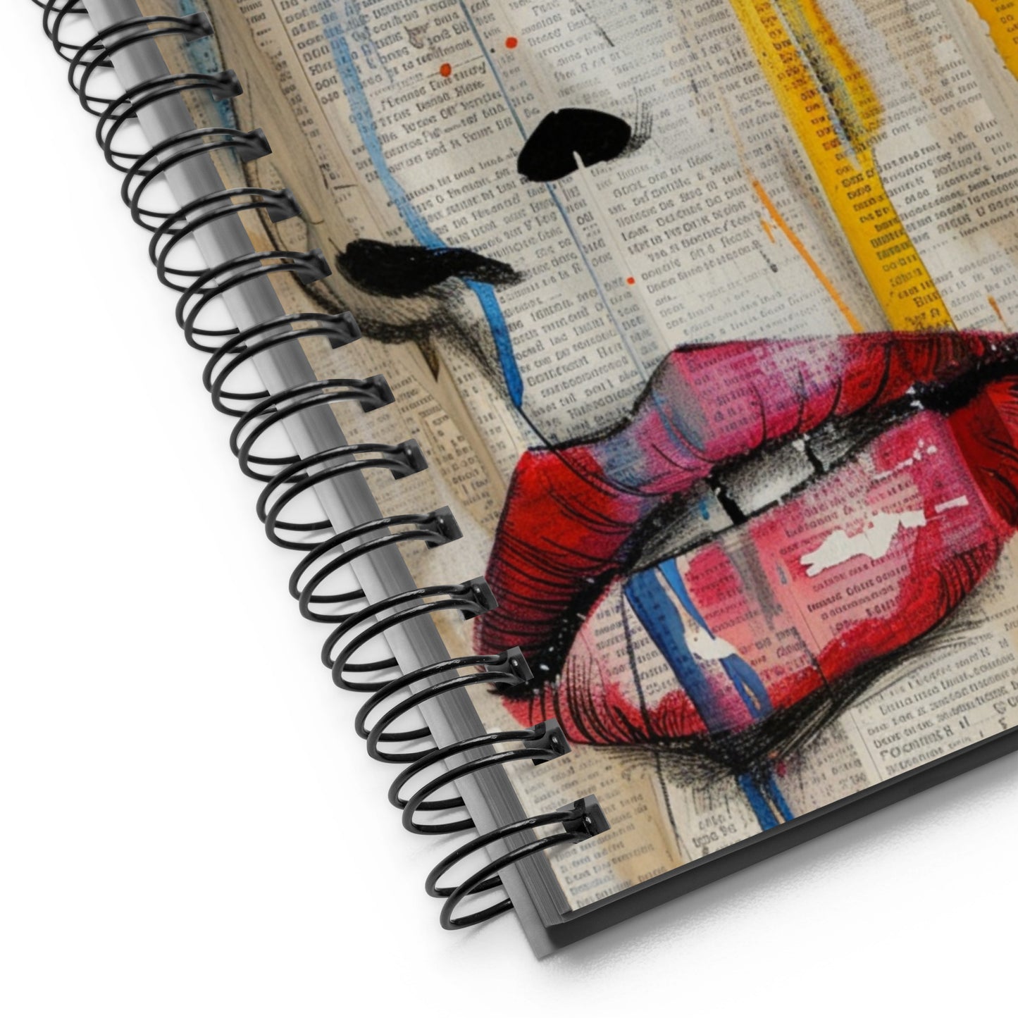 Spiral Notebook Abstract Portrait