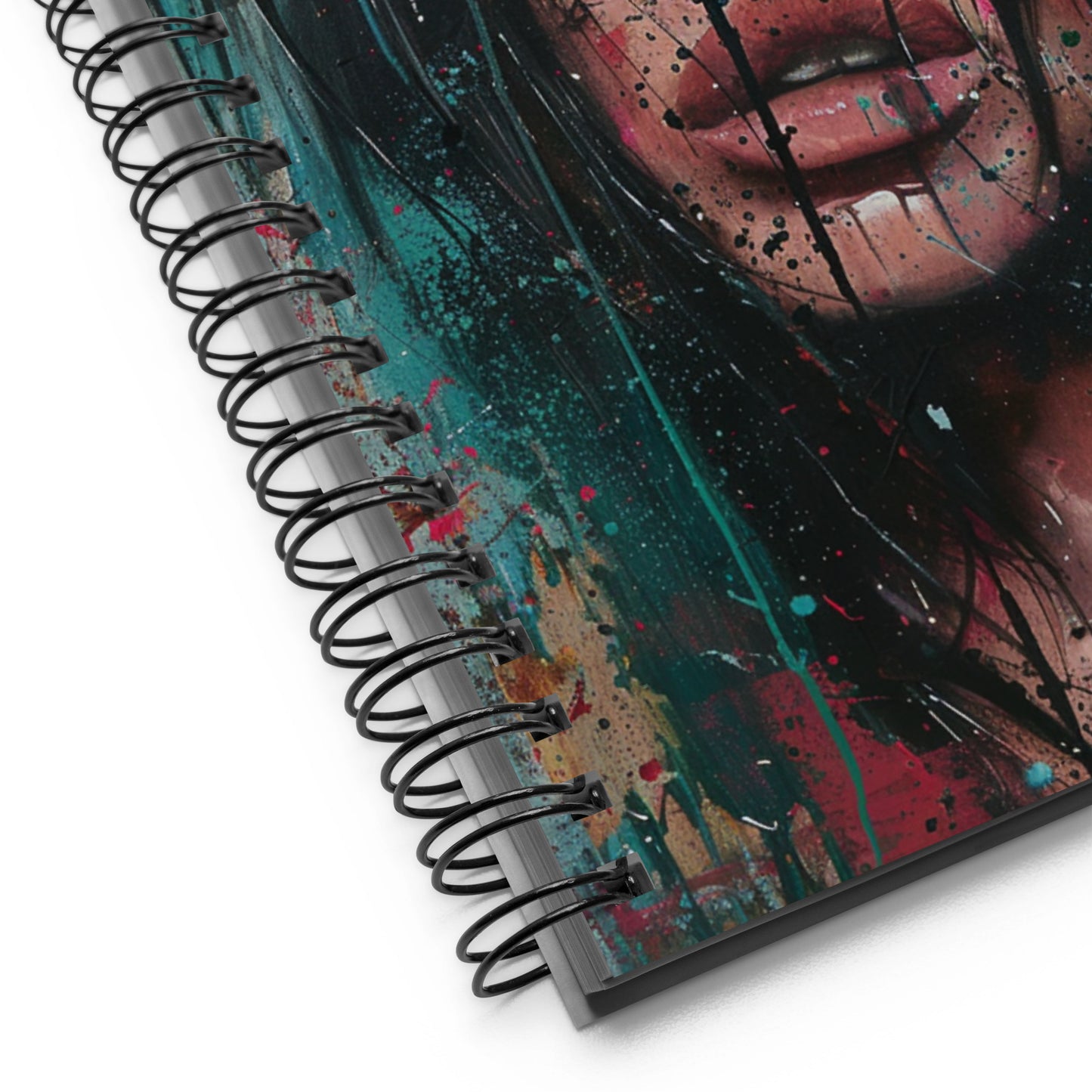 Spiral Notebook Abstract Portrait