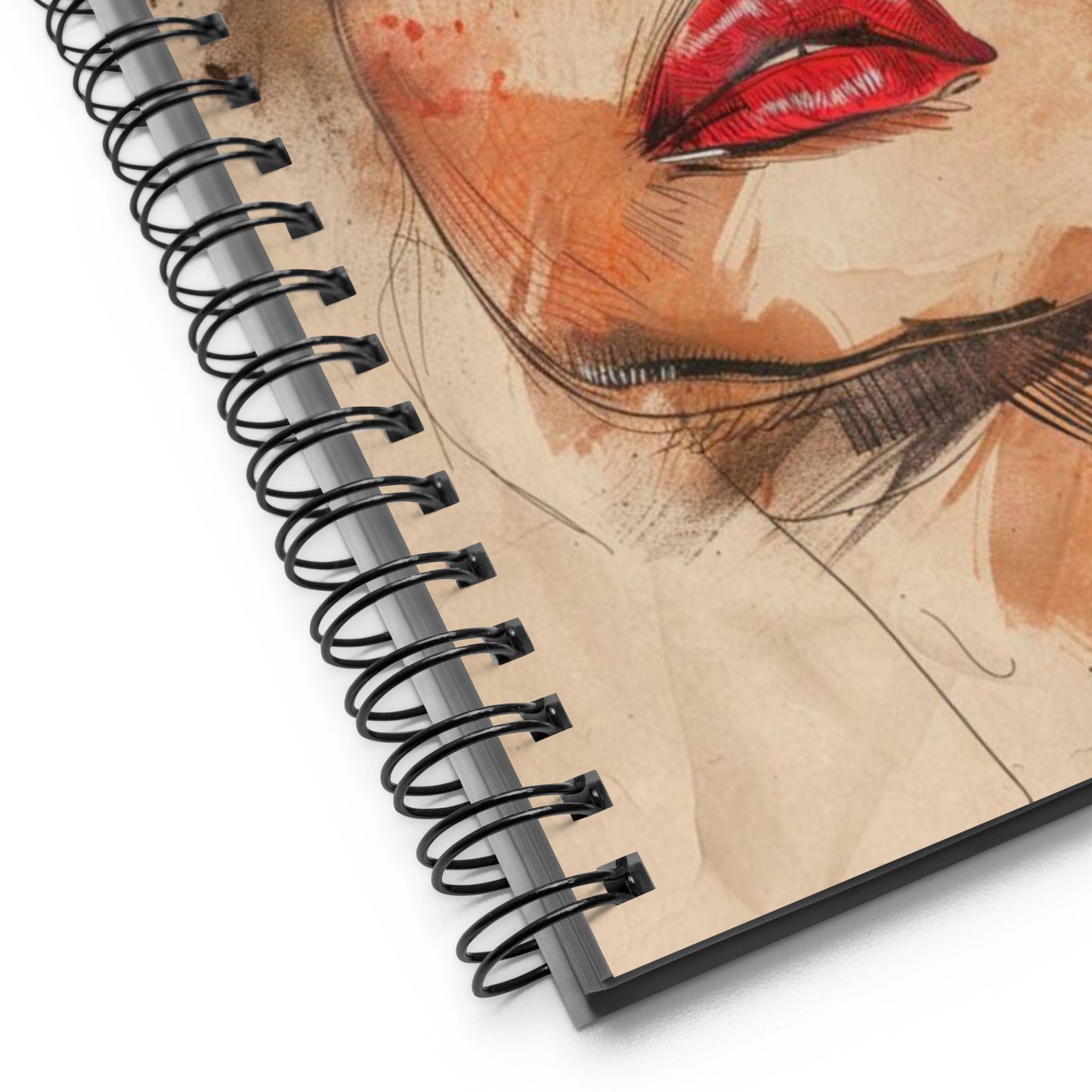 Spiral Notebook Abstract Portrait