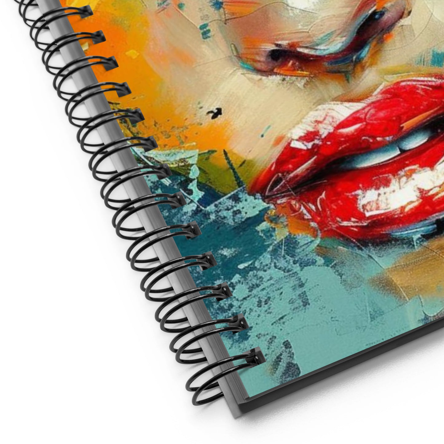 Spiral Notebook Abstract Portrait