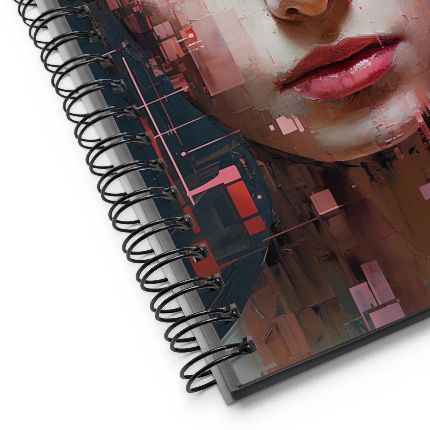 Spiral Notebook Abstract Portrait